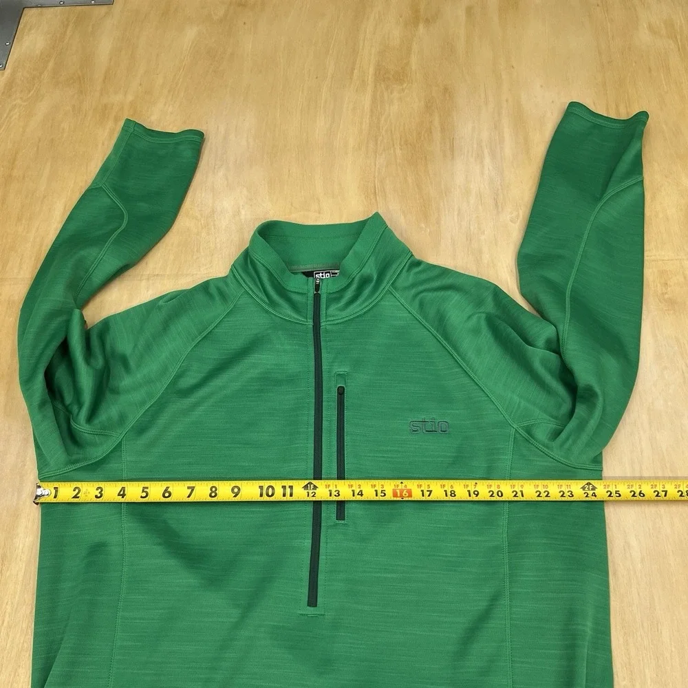 Stio 1/2 Zip Fleece Pullover Mens XXL Sweatshirt Long Sleeve Green